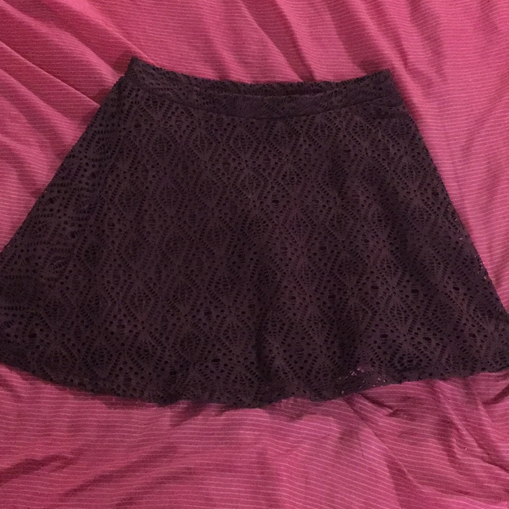 Maroon Mini Skirt